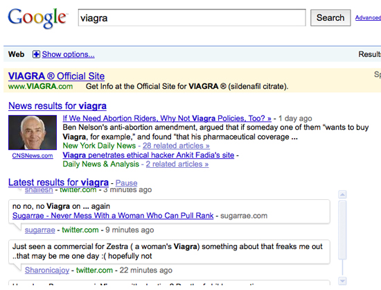 Viagra SERP