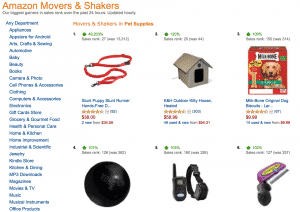 dog product movers and shakers